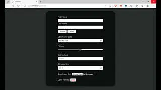 Important input types in html date time range reset