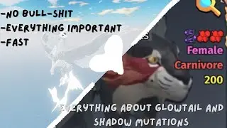 [Creatures Of Sonaria] - How to get glowtail/shadow mutations ~ Fast guid