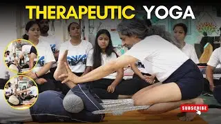 Knee Traction by Guruji | YogaPeace 1800H Grandmaster Course #KneePainRelief #YogaTherapy #YogaPeace