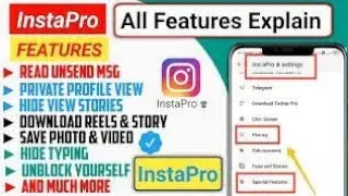 Instagram pro  Latest Version All Features Explain 🔥|all features and update explain