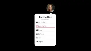 Dropdown Menu User Account using Html CSS & Vanilla Javascript