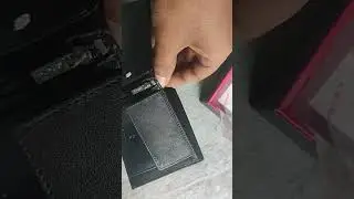 Men Black Genuine Leather Wallet | unboxing WILDHORN