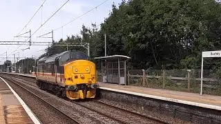 Class 37 37419 'Carl Haviland' Intercity Swallow Livery Passing Bushey With a 2 Tone