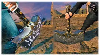 Демонстрация и руководство по модификации Mjolnir для Blade & Sorcery God Of War