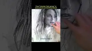 Drawing Emma Stone Charcoal Portrait