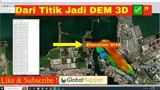 How to Create Elevation Grid in Global Mapper from xyz data file,membuat DEM