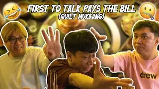 FIRST TO TALK PAYS THE BILL (QUIET MUKBANG) | BEKS BATTALION