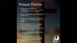 Hunger and Thirst - Prayer Points
