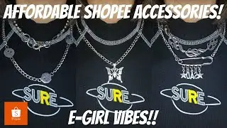 AFFORDABLE SHOPEE ACCESSORIES HAUL! | (E-GIRL/PUNK AESTHETIC)| PHILIPPINES