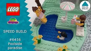 Plunge in the pool in Lego Paradisa 6416 Poolside Paradise - Speedbuild
