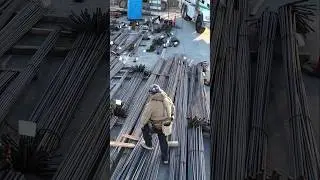 Our current #rebar project working on building the #foundation for a water channel #ironwork