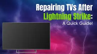 Power surge / lightning strike troubleshooting and board swap TV repair guide. No power / Dead set.