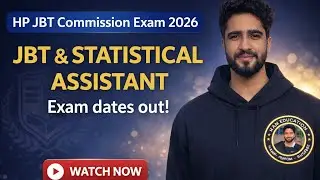 HP JBT Commission & Statistical Assistant Exam Dates Out! HPRCA Announced JBT EXAM 2026 Dates! 
