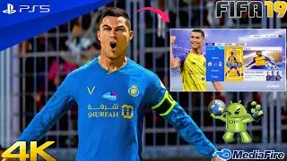 FIFA 19 MOBILE OFFLINE ANDROID ATUALIZADO 2023 NEW UPDATE MENU NEWS KITS C&Acirc;MERA GRAPHIC PS5 ULTRA HD