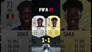J&eacute;r&eacute;my Doku VS Bukayo Saka Fifa Comparison |#fifa23 #eafc24 #comparison #football #shorts #gaming