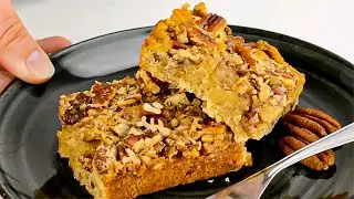 Keto Pecan Pie Bars Recipe - Delicious, Healthy, Low-Carb Snack (3g Net Carbs)