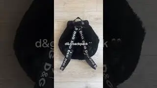 Рюкзак из искусственного меха dolce & gabbana 🖤🎒 #dolcegabbana #архив #винтаж #рюкзак