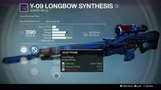 Destiny | PVP/PVE God Roll Y-09 Longbow Synthesis Reaction