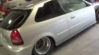 RWD civic hatchback ek rwd drag car carbon fiber sickk