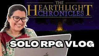 Solo RPG vlog ✨ worldbuilding for my cozy D&D one-shot