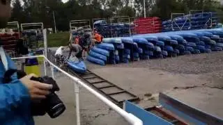 Mass Kayak Launching at Dinant Evasion
