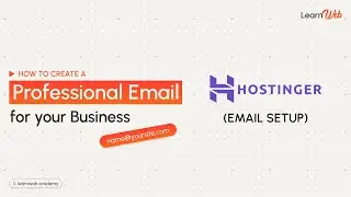Create Professional Email for Your Domain | Step-by-Step Tutorial | Hostinger Tutorial