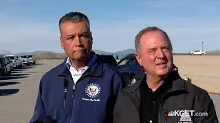 California Sens. Adam Schiff, Alex Padilla press conference following visit to Cal City ICE detentio