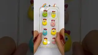 Satisfying Rainbow Hen iphone art🌈 #satisfyingart #rainbow #chicken #satisfying #art #iphone #color