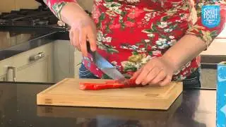 Hoe snij ik een puntpaprika..