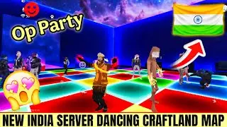 NEW INDIA SERVER DANCING CRAFTLAND MAP | CRAFTLAND NEW DANCE MAP CODE | FREE FIRE CRAFTLAND DABCE