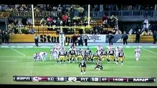 Lawrence Timmons #94 Interception In Overtime vs Kansas Cit