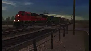 TRS19: Early Morning BNSF, UP and Amtrak Action @ Yellowstone Mountain & Central RR to 6am