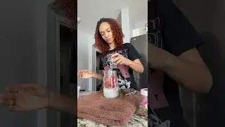 Мой домашний пробиотический йогурт с кокосом и клубникой #пробиотики