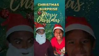 CHRISTMAS SURPRISE 😅 #christmas #merrychristmas #santaclaus #winter