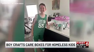 Omaha metro boy builds care kits for homeless children