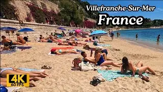 Villefranche-sur-Mer France: Stunning 4K Beach Walk on the French Riviera