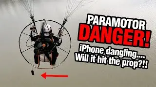 Phone fell out of pocket during Paramotor Launch - Abort - Crash?