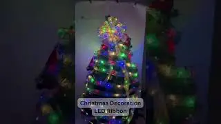 Best Christmas Decoration LED Ribbon || #shorts