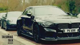BMW M2 G87 w otoczeniu Porsche na London Cars & Coffee
