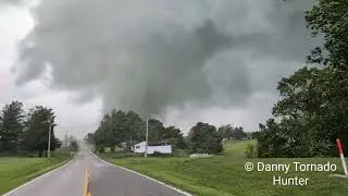 The Marion, Illinois tornado AS IT FORMED - May 16, 2025