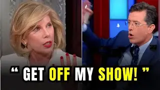 Christine Baranski Kicked Off Stephen Colbert's Show After Fiery Clash
