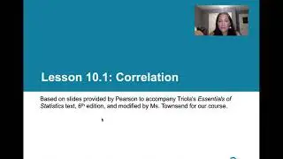 10.1.0 Correlation - Lesson Overview, Learning Outcomes, Key Concepts