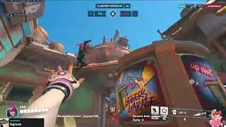 MEADXR PRO KIRIKO GAMEPLAY | NEW JUNK CITY | OVERWATCH 2 SEASON 8 TOP 500
