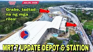 Grabe, tadtad na ng riles! MRT 7 STATION & DEPOT UPDATE|January 28|build better more