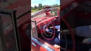 1957 Chevy Bel Air convertible has a built in Kleenex box holder.