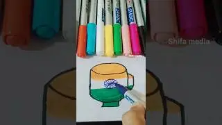 India Flag 🇮🇳#short#art#shifa media