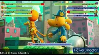 Dog Man (2025) Final Battle with healthbars 1/3