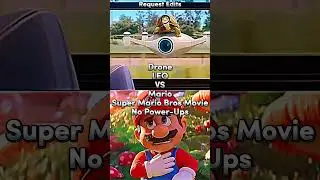 Request Series Part 39-Drone(LEO) VS Mario(Movie/No Power-Ups) #drone #leo #mario