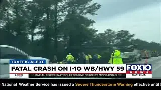 Fatal crash on I-10 near Alabama 59
