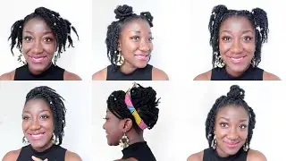7 Ways To Style Loose Twists || How To Style Loose Twist || Thin/Fine Natural Hair || Adede